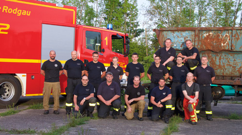 Gruppenfoto Feuerwehr Rodgau in Abensberg