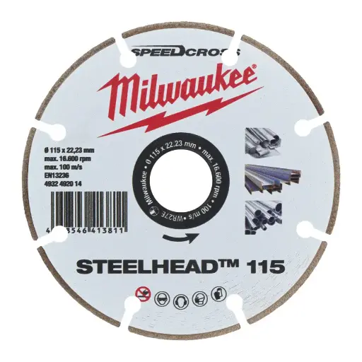 [225104] MILWAUKEE® Diamanttrennscheibe DH STEELHEAD 115 mm SPEEDCROSS