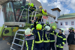 Rettung aus Mähdrescher