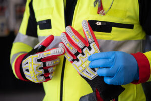 Eiskratzer mit Schutz-Handschuh BF Schwarz - Hauptstadtfeuerwehr